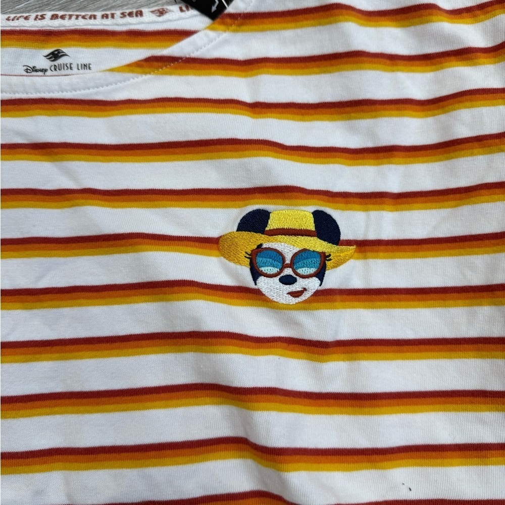 Disney Cruise Line Striped Tee - Size S - Picture 3 of 4